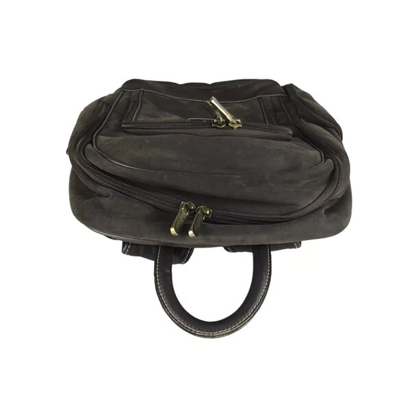 Bellino Unisex Adults Brown Inner Dividers Zipper Shoulder Strap Laptop Bag - Picture 3 of 11